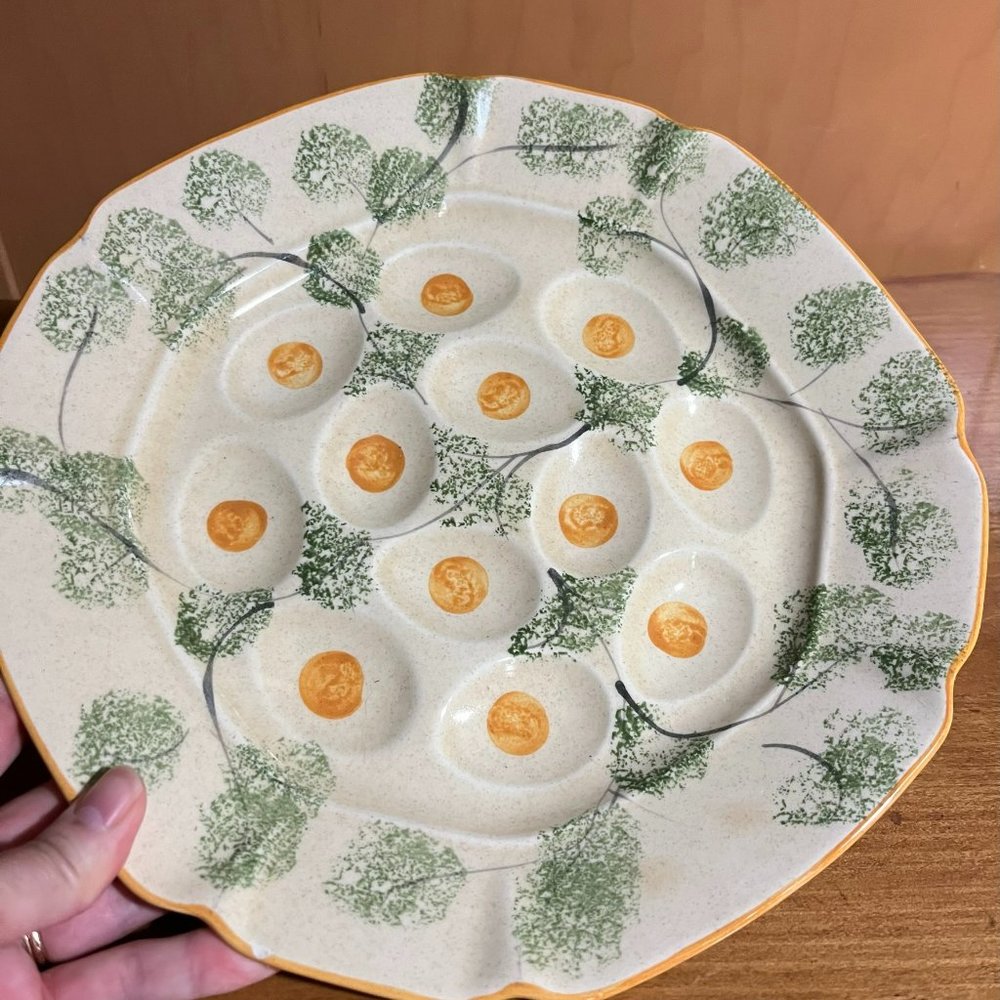 Deviled Eggs Plate Vintage